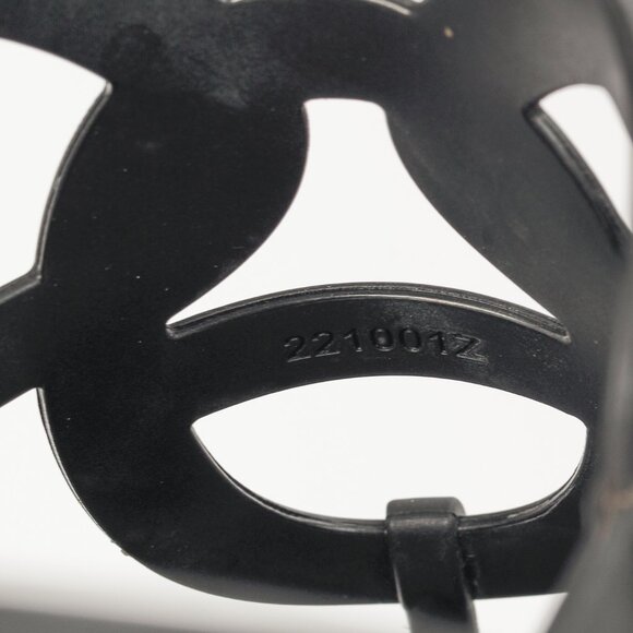 Hermes Egerie Noir Rubber Chaine d'Ancre Thong Sandals - Picture 10 of 11